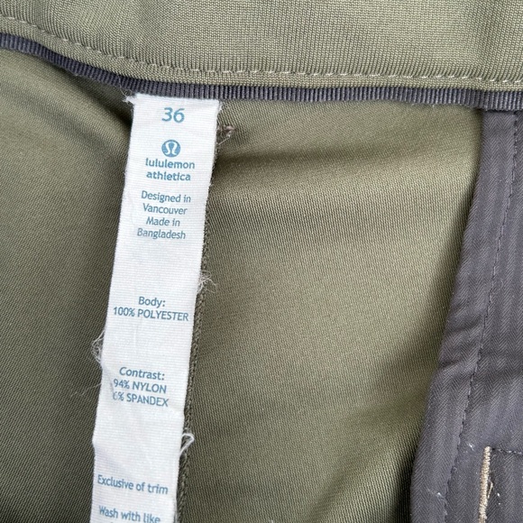 LULULEMON Commission classic fit shorts mens size 36 - Picture 7 of 10